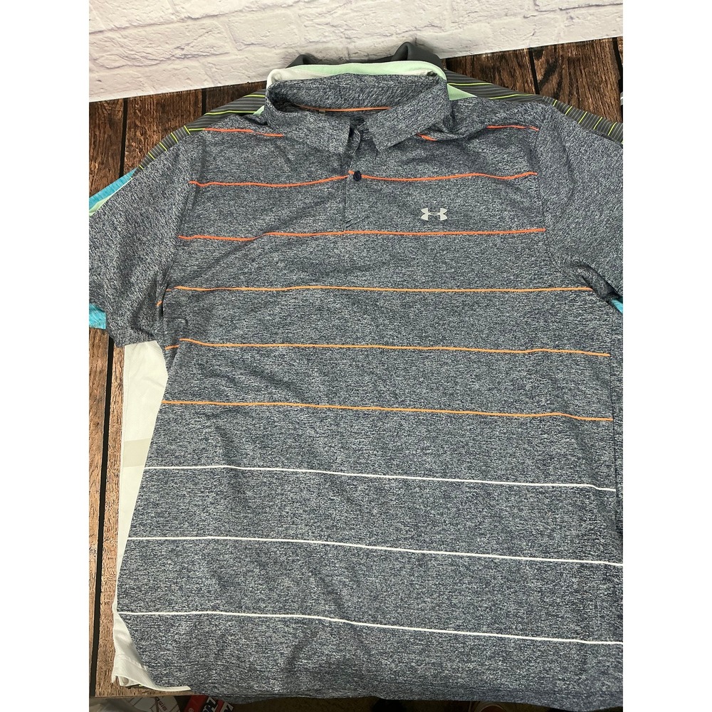 Under Armour Men's 2XL Loose Fit Polo Shirt Lot of 6 Performance Golf HeatGear - Picture 12 of 14